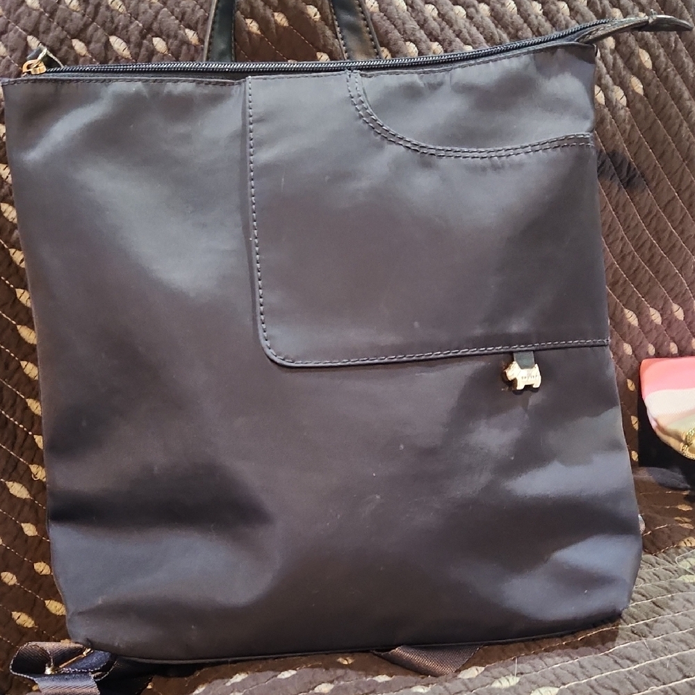 RADLEY LONDON Black Nylon Tote with Charm